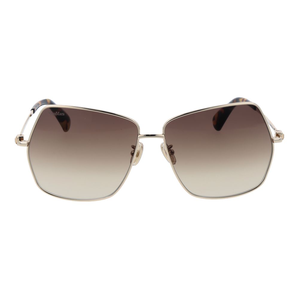 Max Mara Gold Metal Sunglasses