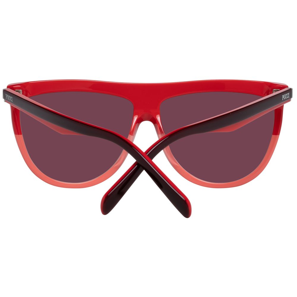 Emilio Pucci Burgundy Plastic Sunglasses