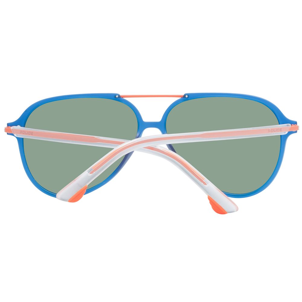 Police Blue Plastic Sunglasses