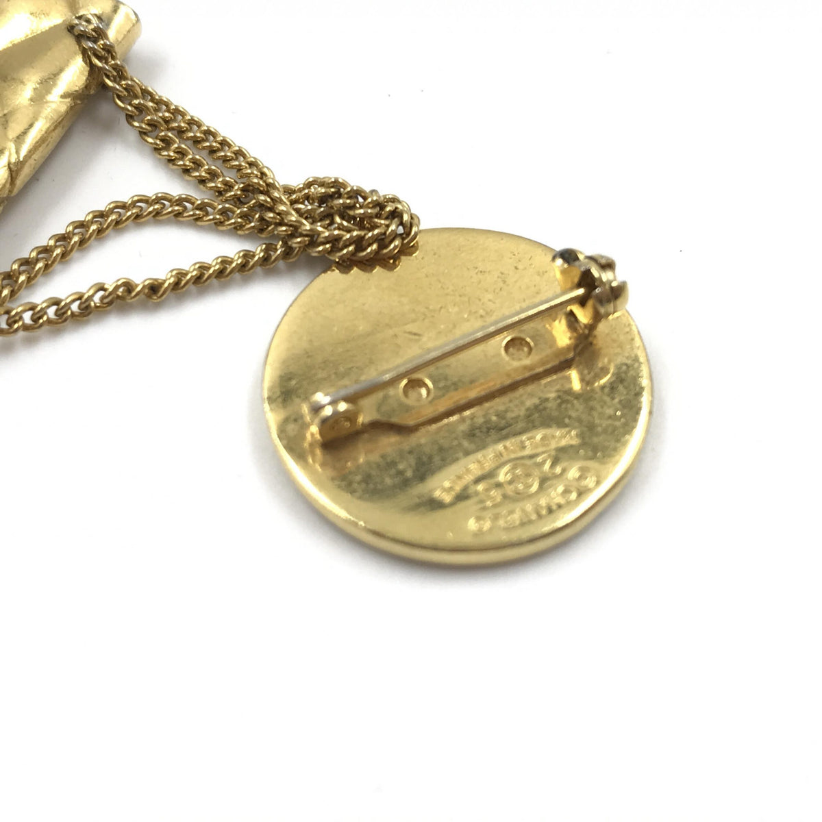 Chanel Gold Plated Bag Motif Brooch