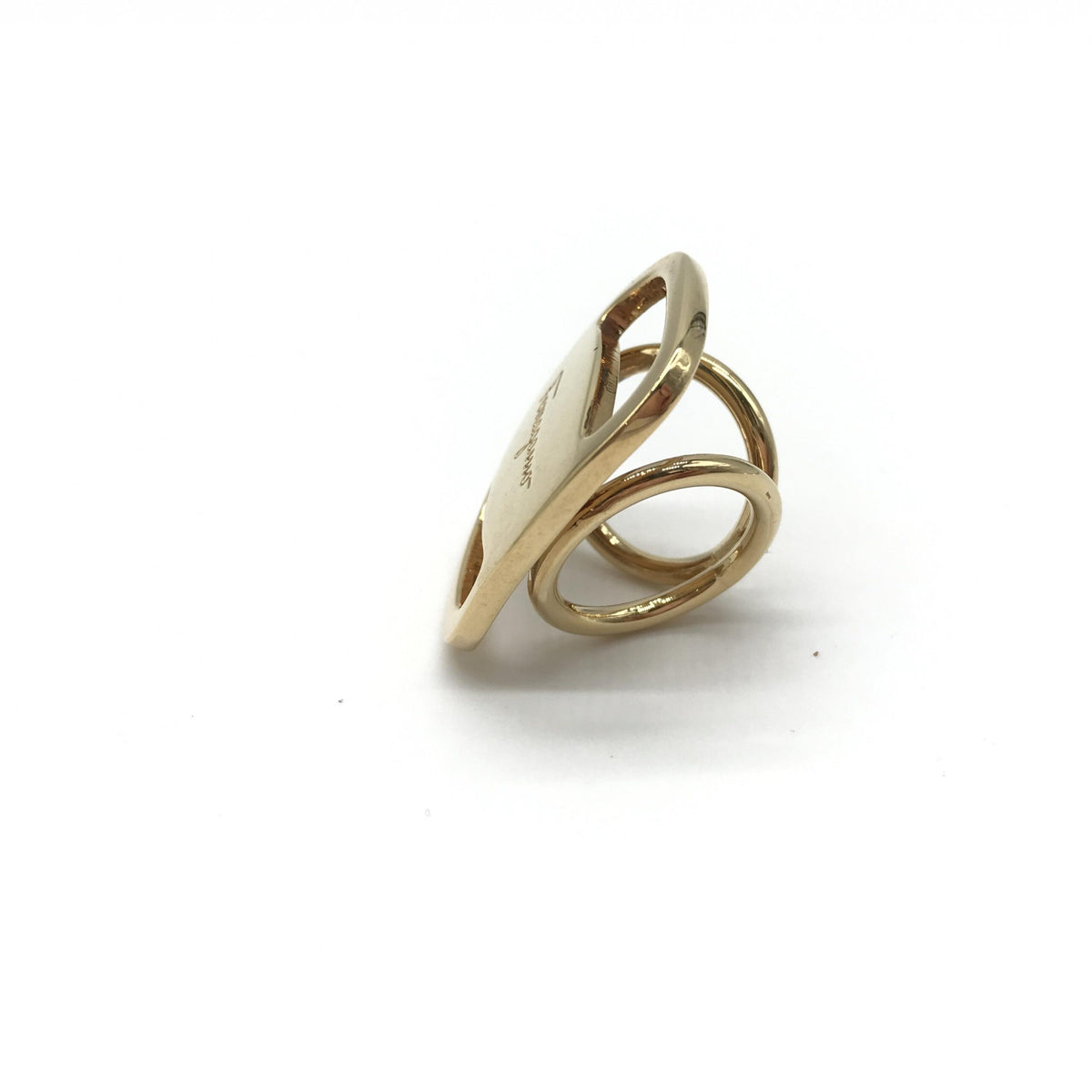 Salvatore Ferragamo PLEATS PLEASE Designer Scarf Ring