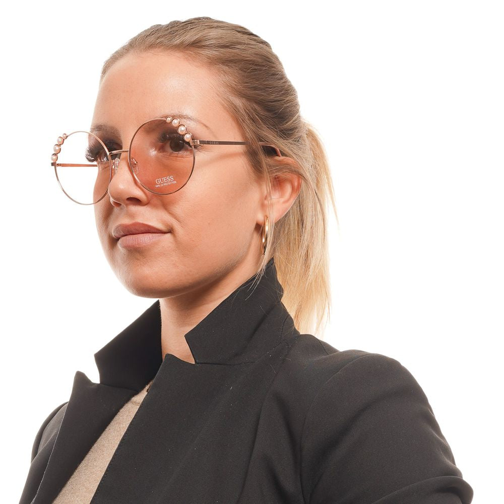 Guess Rose Gold Metal Sunglasses