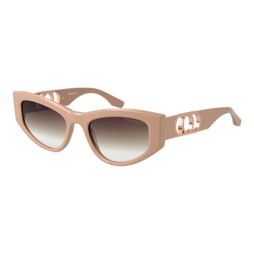 Trussardi Beige Acetate Sunglasses